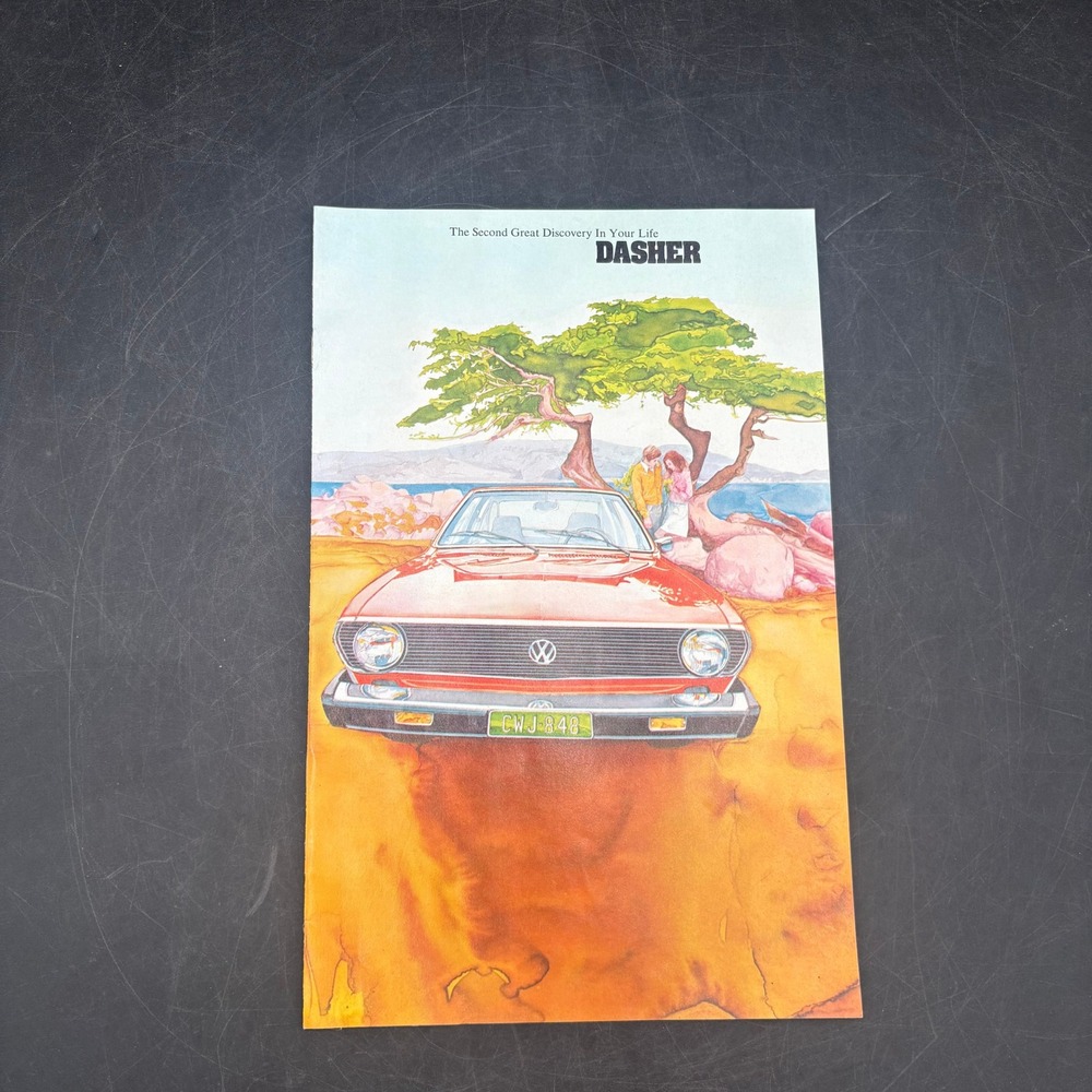 Vintage 1970s Volkswagen Dasher Sales Brochure VW